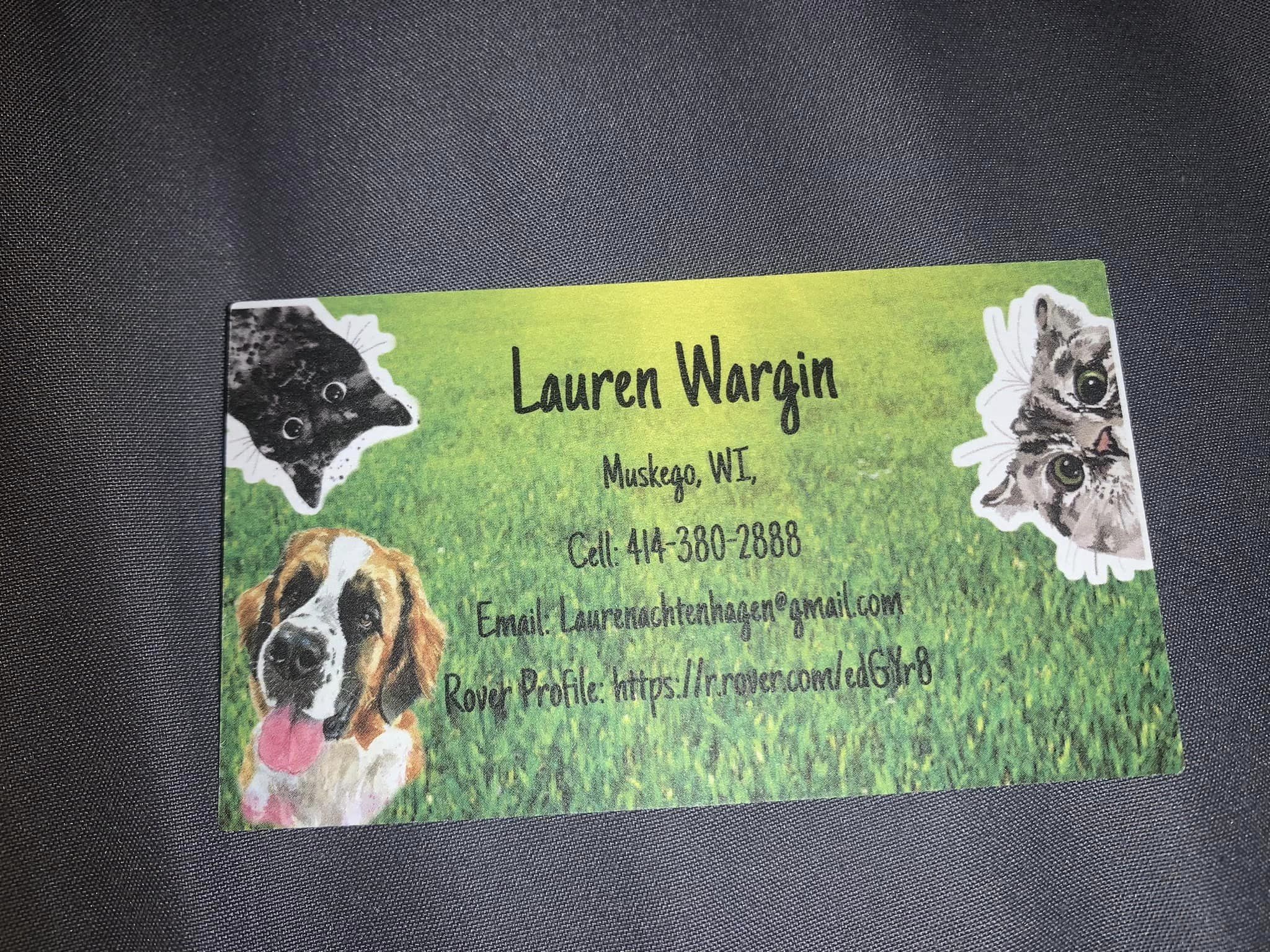 Lauren Wargin-Pet Sitting